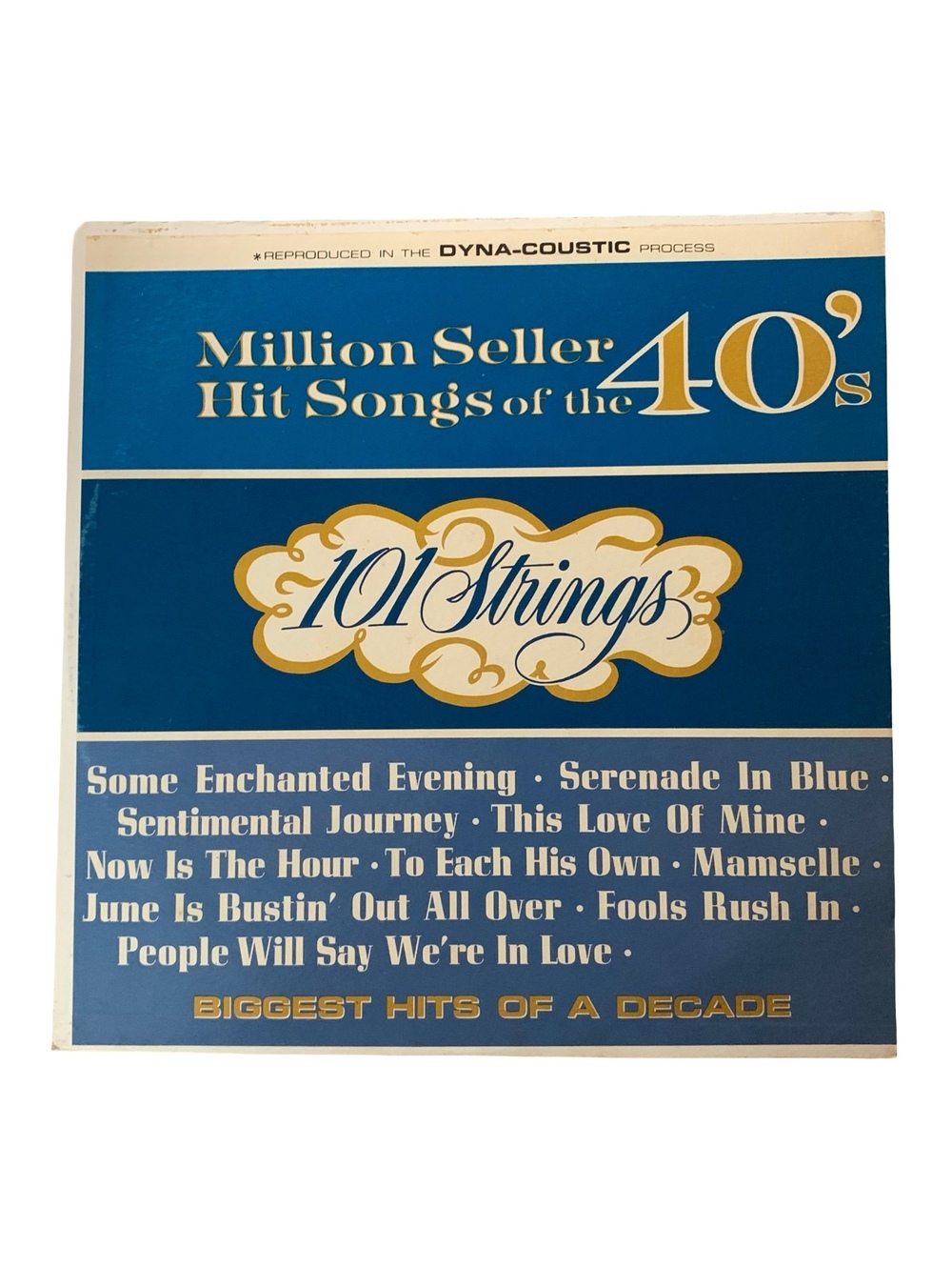 Million Seller Hit Songs of the 40's by 101 Strings Vintage Vinyl Record Album
